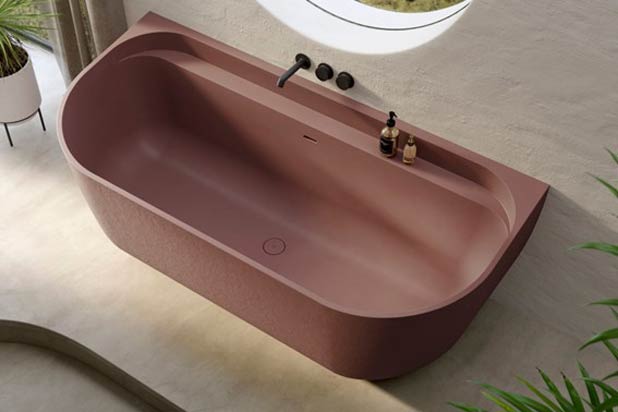 NOON SLATE bathtub by Acquabella. Photo courtesy of  Acquabella.