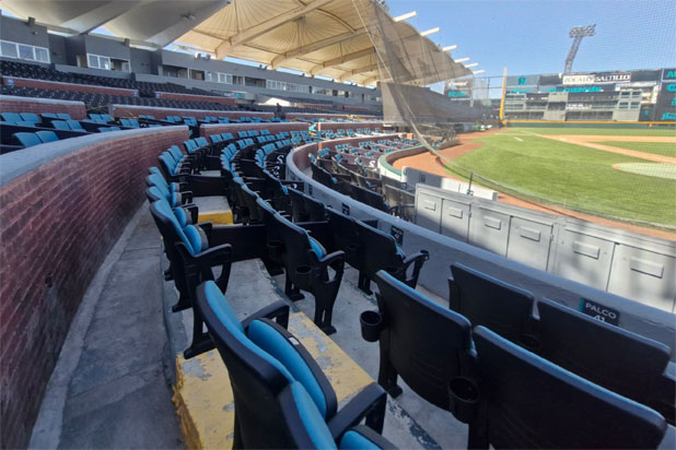 Euro Seating´s armchairs at the Saraperos de Saltillo Stadium in Mexico. Photo courtesy of Euro Seating.