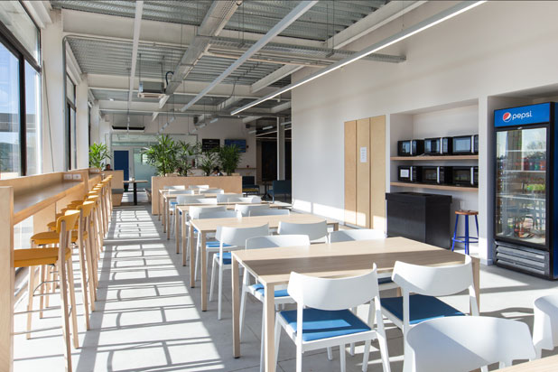 NOA chairs and stools at the University of Montevideo's School of Engineering café, Uruguay. Photo by Ferrescanepa, courtesy of Enea.