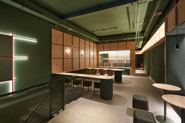 Kanso hostel in Madrid, Spain by Stone Designs. Photo by Alberto Monteagudo, courtesy of Stone Designs. 