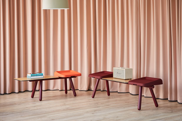 SLIM seating collection designed by Stone Designs for Bõln. Photo courtesy of Stone Designs. 