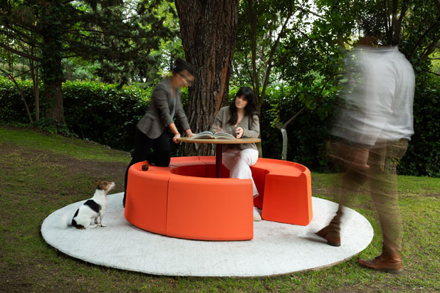 SAREK modular seating collection designed by Stone Designs for Bõln. Photo courtesy of Stone Designs. 