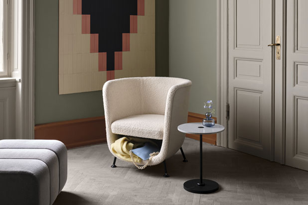 POCKET armchair designed by Stone Designs for Blå Station. Photo courtesy of Stone Designs. 
