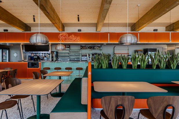 Ruters diner in Abejar (Soria), Spain by Stone Designs. Photo by Alberto Monteagudo, courtesy of Stone Designs. 