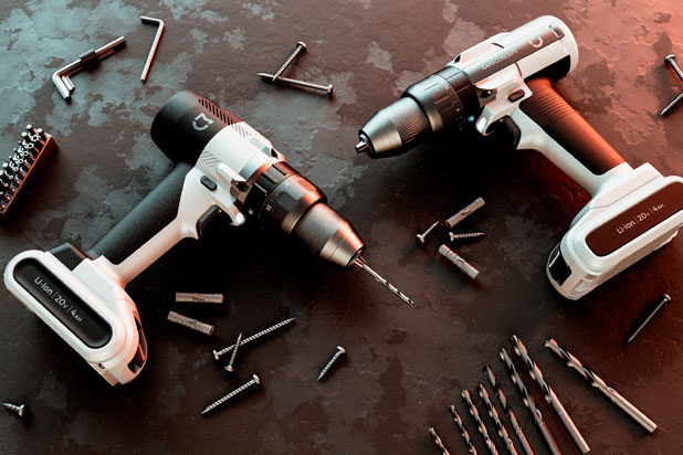 Cordless drills by Anima Design for Jiahong. Photo courtesy of Anima Design.
