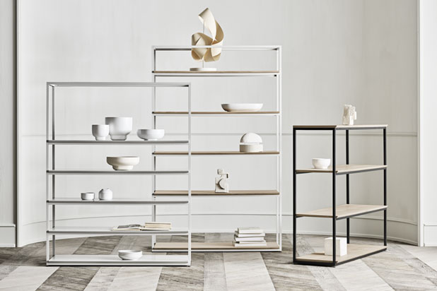 NEUTRA shelving designed by Arnau Reyna for Bolia. Photo courtesy of Arnau Reyna.