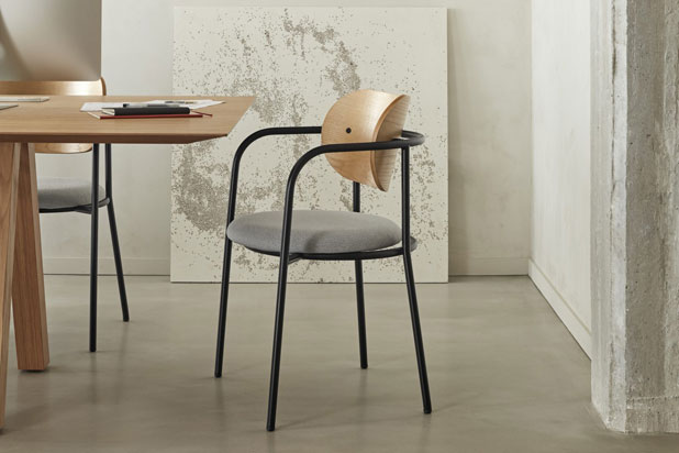 ECLIPSE chair designed by Clap Studio for Teulat. Photo by Cualiti, courtesy of Clap Studio.