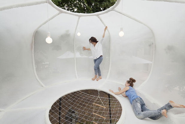 CUMULUS installation designed by Clap Studio in Halle, Germany. Photo by Tomas Lewandovski, courtesy of Clap Studio.