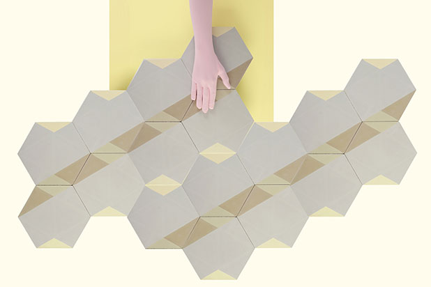 PAPIRUS tile collection designed by Eli Gutiérrez for Cimenterie de la Tour. Photo by ©Tato Baeza, Photo courtesy of Eli Gutiérrez.