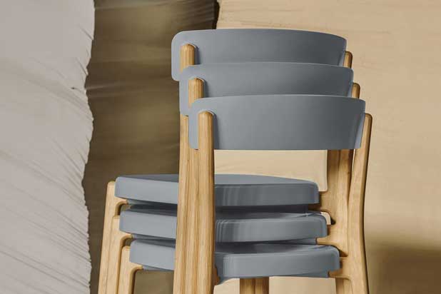 NOA chairs designed by Estudi Manel Molina for Enea. Photo courtesy of Estudi Manel Molina.