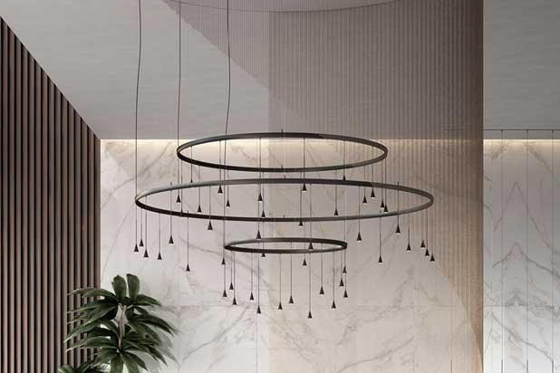 SKYBELL lamps designed by Estudi Manel Molina for Bover. Photo courtesy of Estudi Manel Molina.