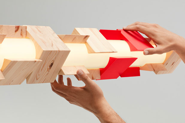 JENGA luminaires collection. Photo courtesy of Flic.