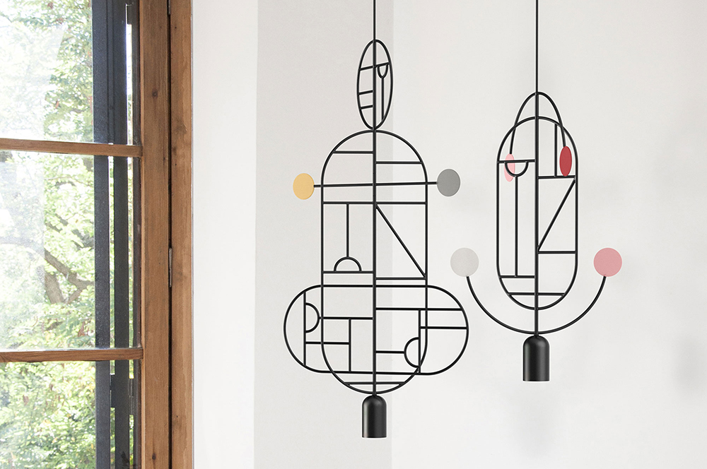 LINES DOTS pendant lights by Gofi. Photo courtesy of Goula/Figuera Studio.