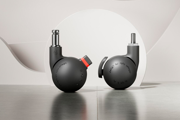Serie de ruedas BOLA diseñada por Rafa Ortega para Robby. Foto cortesía de Gutiérrez y Ortega.