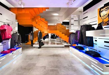 Diseño de tienda de H&M en Portal de l´Angel