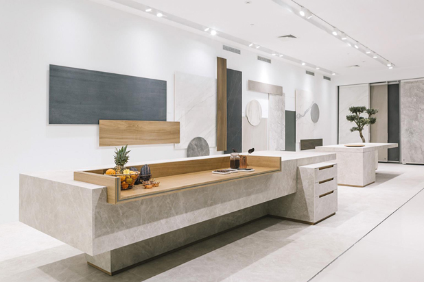 Showroom of the company Urbatek (Porcelanosa Group). Photo: Courtesy of La Mamba