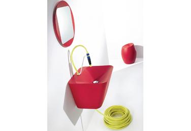 Lavabo y taburete Simplex para Cosmic