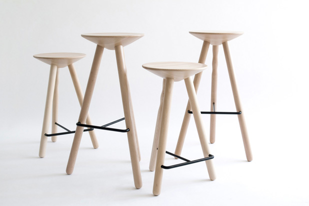 LUCO stools by Martín Azúa for Mobles 114