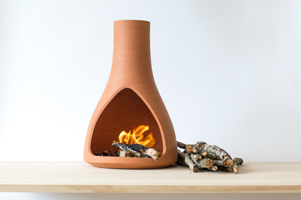 Fire Vase, produced in collaboration with ceramist Marc Vidal