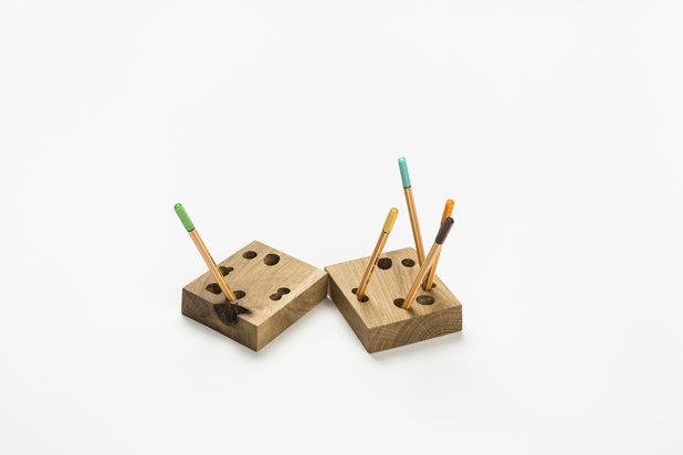 REUSE. Wooden items that can be used to store pencils