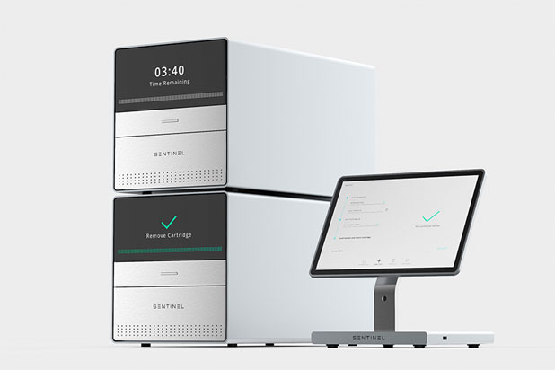 SENTINEL genomic testing designed by Nacar for Bioceryx. Photo courtesy of Nacar Design.