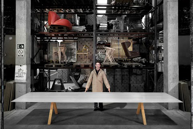 Mesa B diseñada por Konstantin Grcic para BD