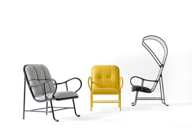 The Gardenias collection by Jaime Hayón for BD includes armchairs, benches and vases