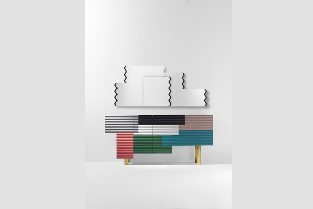 Shanti cabinet and mirrow by Doshi Levien for BD