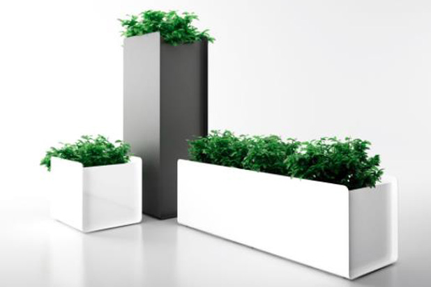 CREPE plant pots, designed by Víctor Carrasco for Systemtronic