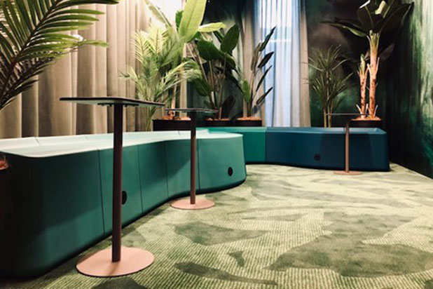 Bõln furniture at the Nestlè office in Switzerland. Photo courtesy of Bõln.