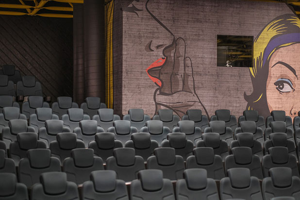 Figueras Seating armchairs at the Lux de CineSion Cinema in Sion, Switzerland. Photo courtesy of Figueras Seating.