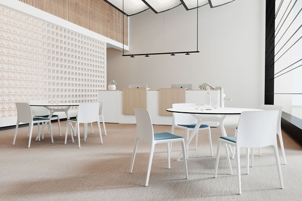 FLUIT chairs collection designed by Archirivolto Design for Actiu. Photo courtesy of Actiu.