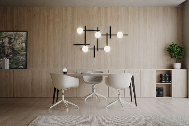 CROSSHATCH suspension light by Brad Ascalon for B.lux. Photo courtesy of B.lux.