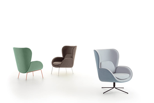 NORMAN armchairs, designed by Savage Studio for Carmenes