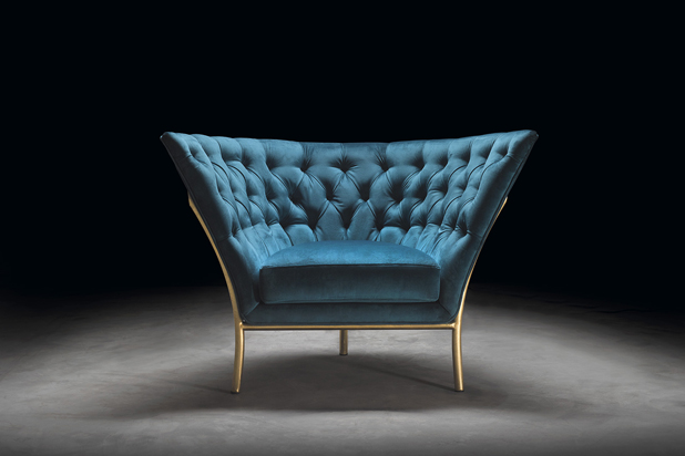 FLUTE armchair, designed by Michele Mantovani for Colección Alexandra