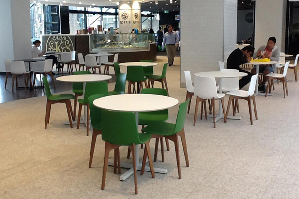 LOTTUS WOOD chairs at Sydney’s Central Park mall