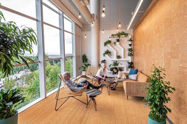 TINA chairs by Benedetta Tagliabue for Expormim at the Google office in San Francisco, USA. Photo courtesy of Expormim.