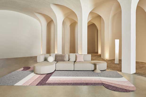 NUANCES spaces designed by Patricia Urquiola for GAN. Photo courtesy of Gandía Blasco Group.