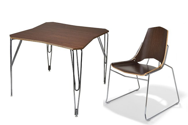 SINGULAR chair and table, designed by Manuel Torres Design