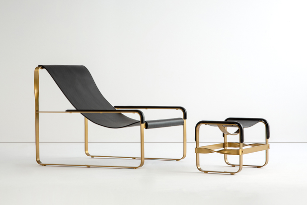 Chaise Longue and stool from the Wanderlust collection. Photo courtesy of Jover+Valls