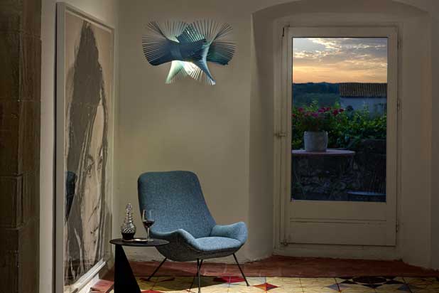 MINIMIKADO suspension lamp by Miguel Herranz for LZF. Photo courtesy of LZF.