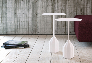 Burin auxiliary table, designed by Patricia Urquiola