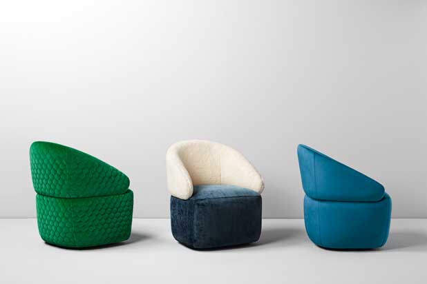 AGORA armchairs designed by Pepe Albargues for Missana. Photo courtesy of Missana.