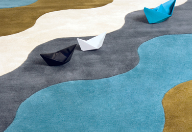 Alfombra Les Vagues du Mer diseñada por Vidal y Satorre