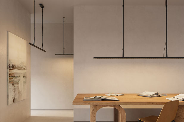 KATANA pendant lamp by Olé Lighting. Photo courtesy of Olé Lighting. 