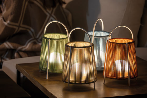 ALLEGRA table lamps designed by Manex Bilbao for Olé Lighting. Photo courtesy of Olé Lighting. 