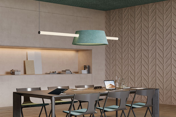 CELESTE pendant lamp designed by Rafa Ortega for Ole by FM. Photo courtesy of Olé Lighting.