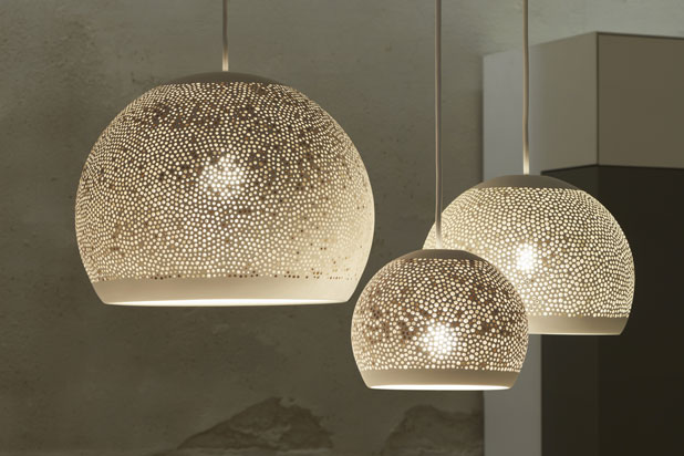 SPONGE UP hanging lamps designed by Miguel Ángel García for Pott Project. Photo courtesy of Pott Project.