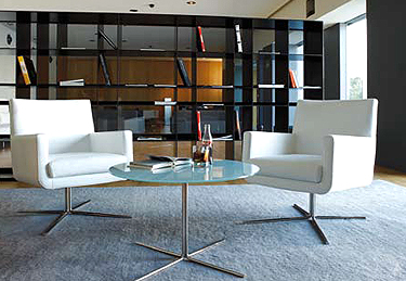 Moss armchairs