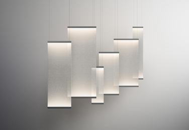 Curtain pendant lights, designed by Arik Levy